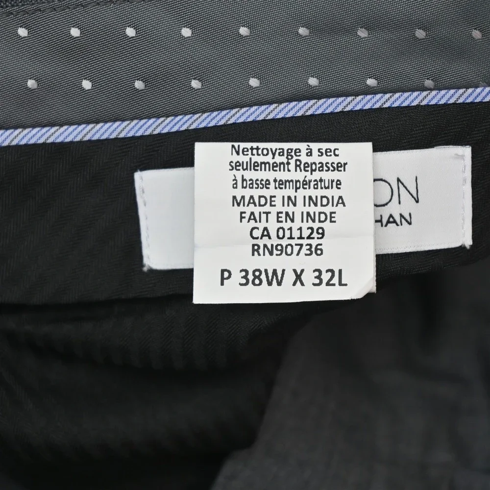 Michael Strahan 48R 38x32 Gray Stretch Wool Mens Jacket Pants Suit